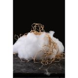 İz Home Orijinal Silikonize Elyaf | 250 GR | Ultra Esnek | Yastık, Oyuncak, Yorgan, Bulut Tavan İçin | 7.64 HCS Silikon