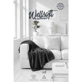 İz Home Premium Wellsoft Tv Battaniyesi | Peluş Sıcak Tutan Kumaş | 90X190 cm | Ultra Yumuşak Form | Çift Taraflı Kullanım | Renk Seçenekli - Antrasit - 90 x 190 cm