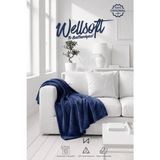 İz Home Premium Wellsoft Tv Battaniyesi | Peluş Sıcak Tutan Kumaş | 90X190 cm | Ultra Yumuşak Form | Çift Taraflı Kullanım | Renk Seçenekli - Lacivert - 90 x 190 cm