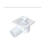 İz Yapı Yer Süzgeci 10*10/50 Yandan Çıkışlı Plastik