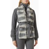 Izaak Azanei Fur Tie-Detail Jacket, Gri Şık ve Lüks Kadın Kürk Detaylı Ceket - M