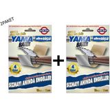 Izalasyon Bandı Güçlü Yama Bandı Su Geçirmez Çamur Bant Alüminyum Destekli-2 Paket - Alüminyum Gri