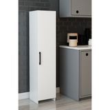 Izco Design 4 Raflı Çok Amaçlı Boy Dolap - Beyaz