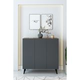 izcodesign 3 Kapaklı Raflı Ayakkabılık – Çok Amaçlı Modern Dolap | Vestiyer | Portmanto