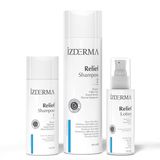 İzderma Cosmetic Izderma Relief Shampoo Bakım Ve Devam Şampuanı Ve Relief Nemlendirici Losyon 3'Lü Set - Egzema ve Kepek Karşıtı Set