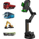 İzel Aksesuar Heavy Truck Tır Kamyon Otobüs Vinç Büyük Araçlar Için Telefon Tutucu - RENK - Siyah