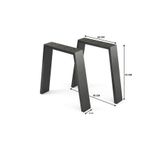 İzelbox Metal Bank-Sehpa-Orta Sehpa Ayağı 2 Adet Ayak 42 cm Mobilya Ayağı