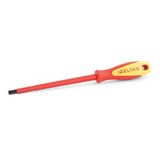 İzeltaş 1000v İzole Elektrikçi Tornavida 5.5x125 Düz (10 Adet) red