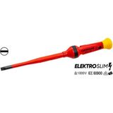 Izeltaş 1000V Izoleli Elektro Slim Düz Uçlu Tornavida 5.5X100 Mm-Izeltaş 14000005332 - Kırmızı
