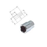 İzeltaş 1110 3/8'' 6 Köşe 9 mm Lokma Anahtar