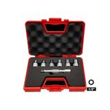 İzeltaş 1113006007 1/2 inç 7 Parça Torx Lokma Anahtar Takımı