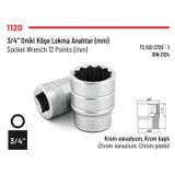 İzeltaş 1120061027 On İki Köşe 3/4 inç 27 mm Lokma Anahtar