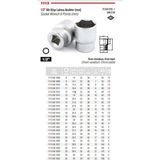 İzeltaş 1/2 17 mm Altı Köşe Lokma Anahtar