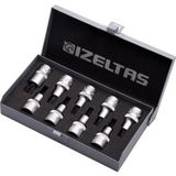 İzeltaş 1/2'' 9 Parça 60 mm Lokmalı Tork Uç Takımı