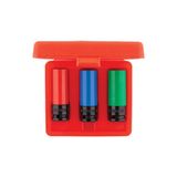 İzeltaş 1/2 Havalı Alaşımlı Jant Lokma Takımı 3'lü Set (17-19-21 Mm)
