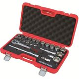 İzeltaş 1/2'' Oniki Köşe Lokma Anahtar Takımı 24 Parça Dayanıklı ve Ergonomik Yapı 1114006024