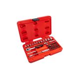 İzeltaş 1/4" Altı Köşe Mini Lokma Anahtar ve Bits Set 45 Parça İZELTAŞ.14000005133