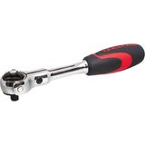 İzeltaş 1/4 Mafsallı Lokma Cırcır Kolu 72 Diş 150 mm - Gri