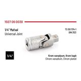 İzeltaş 1/4" Üniversal Mafsal | Krom Vanadyum, Açılı ve Köşeli Lokma Çalışma Aparatı