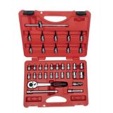 İzeltaş 14000005135 3/8" Altı Köşe Lokma Anahtar Ve Lokmalı Allen Set 35 Parça