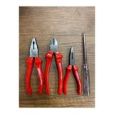 İzeltaş 160 Mm Pense Ve Yan Keski 140 Mm Kargaburun 190 Mm Düz Uçlu Kontrol Kalemi