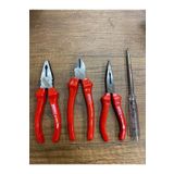 İzeltaş 160 Mm Pense , Yan Keski , Kargaburun 190 Mm Düz Uçlu Kontrol Kalemi NMS4160S