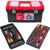 İzeltaş 19'' Elektrikçi Set Plastik Takım Çantası Dolu (23 Parça) - İzeltaş 8440001023