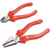 Izeltaş 2'li Opak Set Pense 160 mm Yan Keski 140 mm - Standart - Kırmızı