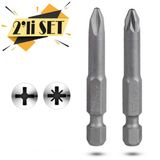 İzeltaş 2'li Yıldız Bits Uç Ph2 - Pz2 50 mm Matkap Ucu Seti