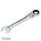 İzeltaş 345020019 19 mm Mafsallı Cırcır Kombine Anahtar