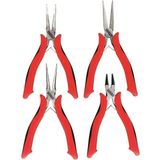 İzeltaş 3565 00 2104 Elektronikçi Kargaburun Seti (4 Parça) - Kırmızı - Gri