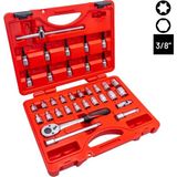 Izeltaş 3/8" 6 Köşe Lokma Anahtar ve Lokmalı Allen Set 35 Parça