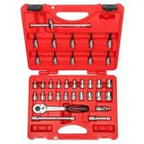 Izeltaş 3/8" Altı Köşe Lokma Anahtar ve Lokmalı Allen Set 35 Parça