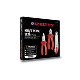 İzeltaş 3'lü Kraft Pense Seti 3 Parça Kraft Pense 160mm Kraft Yan Keski 160mm Maket Bıçağı 13000005651Y