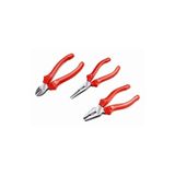 İzeltaş 3'lü Pense Seti Opak Seri 160 mm - Kombine Pense, Yan Keski, Düz Kargaburun, OPAK-160