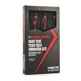 İzeltaş 4120 6 Parça Kraft Serisi Yıldız Uçlu Tornavida Seti