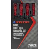 Izeltaş 4776008107 Delikli Torx Uçlu Tornavida Seti 7 Parça - Renkli - Ölçü