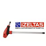 İzeltaş 4920 T Tipi Altı Köşe 6 mm Allen Anahtar