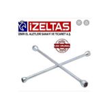 İzeltaş Bijon Anahtarı 17-19-22 mm, İstavroz Tip, Çelik