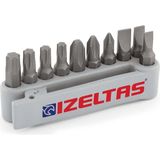 İzeltaş Bits Uç Set 10 Lu 25 mm - Siyah