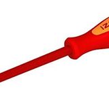 Izeltaş Elektrikçi Izoleli Düz Uçlu Tornavida, 1000 V, Sarı/Kırmızı, 4 X 100 Mm Tornavida