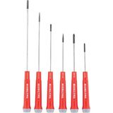 İzeltaş Elektronikçi Tip Klemens Tornavida Seti - Kırmızı - 3 x 80 - 3 x 125