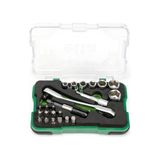 İzeltaş Elta Cırcır Lokma Anahtar Bits Set 1/4" (23 Parça)