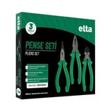 İzeltaş Elta Pense Set 3 Parça - Yeşil