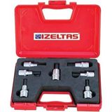 İzeltaş Izeltaş 1113 00 1107 1/2” Lokmalı Allen Uç Takımı (60 Mm, 7 Parça) - Kırmızı - Gri