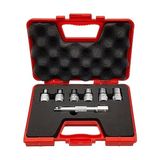 İzeltaş Izeltaş 1113 00 6007 1/2” Star (Torx® ) Lokma Anahtar Takımı (7 Parça) - Kırmızı - Gri