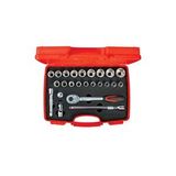 İzeltaş İzeltaş 1113 1/2" Altı Köşe Lokma Anahtar Takımı - 24 Parça Gri