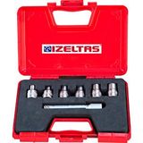 İzeltaş İzeltaş 1113006007 7'lı Star (torx) Lokma Takımı 1/2" Çok Renkli