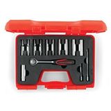 İzeltaş İzeltaş 1/4" Derin Lokma Anahtar Seti (14 Parça) Kırmızı