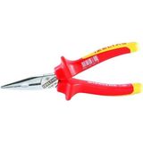 İzeltaş Izeltaş 3220 13 6140 140MM 1000V Izoleli Elektrikçi Kargaburun Düz Uçlu - Kırmızı - Gri
